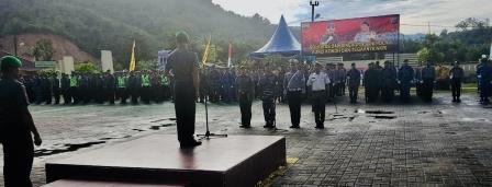 Jaga Kekompakan, TNI-POlri Tapteng-Sibolga Upacara Bersama